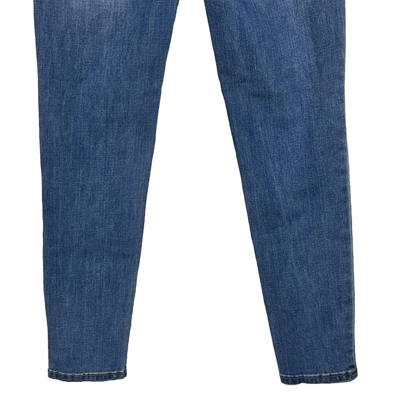 Insanegene Jeans Womens Small Blue Medium Wash Denim Mid Rise Skinny Pull On - Picture 6 of 9